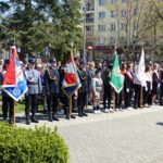 Kadr z uroczystości obchodów Święta Konstytucji 3 Maja w Bielsku Podlaskim