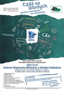 Plakat pionowy z logotypami organizatorów oraz treścią z informacjami zawartymi w powyższym tekście.