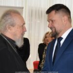 Burmistrz wita gości.