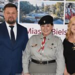 Burmistrz wita gości.