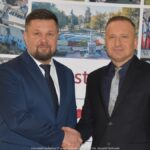 Burmistrz wita gości.