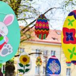 Piękne ozdoby w parku miejskim.