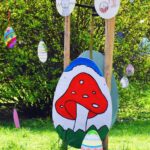 Piękne ozdoby w parku miejskim.