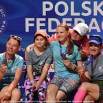 Gala mistrzostw w domu kultury i wręczanie pucharów i medali na scenie.