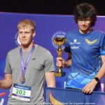 Gala mistrzostw w domu kultury i wręczanie pucharów i medali na scenie.