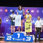 Gala mistrzostw w domu kultury i wręczanie pucharów i medali na scenie.