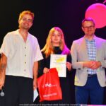 Festiwal młodych wokalistów Podlaska Nuta na scenie domu kultury.