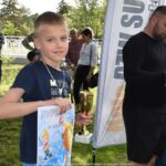 Wręczanie nagród na zakończenie zawodów wędkarskich.