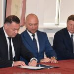 Uroczystość podpisania umów w bielskim ratuszu.