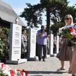 Uroczystości na cmentarzu wojennym.