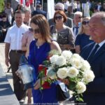 Uroczystości na cmentarzu wojennym.