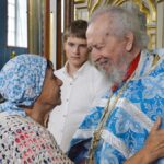 Uroczystości jubileuszowe w cerkwi.