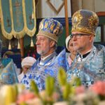 Uroczystości jubileuszowe w cerkwi.