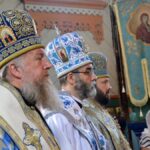 Uroczystości jubileuszowe w cerkwi.