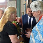 Uroczystości jubileuszowe w cerkwi.