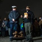 Uroczystości na placu przed ratuszem.