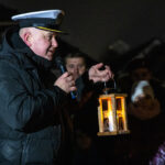 Uroczystości na placu przed ratuszem.