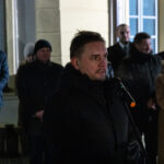 Uroczystości na placu przed ratuszem.