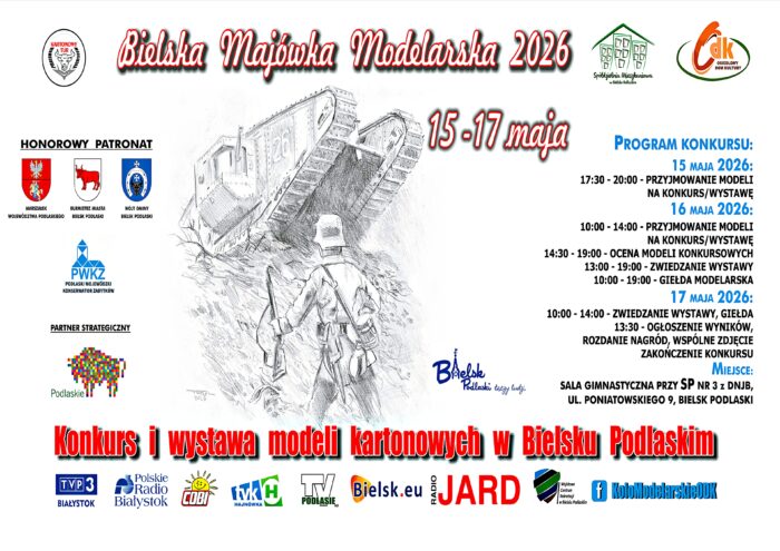 Poziomy plakat z nazwą imprezy, logotypami organizatorów, patronów i sponsorów oraz programem - dostępnym w tekście wiodącym.