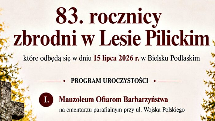 Fragment plakatu z nazwa uroczystości.