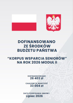 Grafika zewnętrzna przedstawiająca obowiązkowe informacje o projekcie i jego finansowaniu.