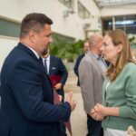 burmistrz miasta rozmawia z minister pełczyńską-nałęcz